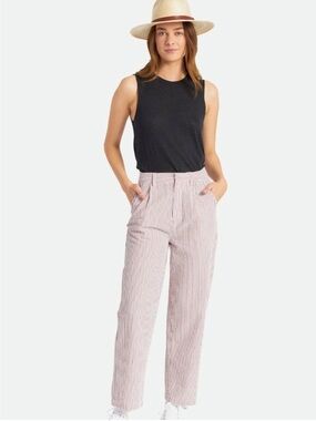 Brixton Victory Seersucker Pants in Red, White & Blue Stripe